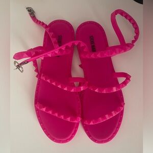 Steve Madden Hot pink jelly sandals